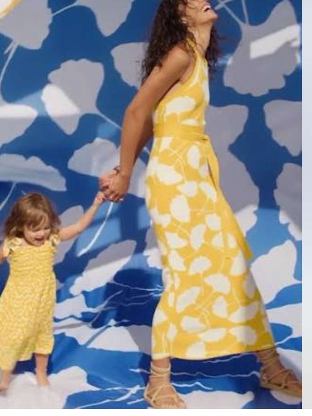 Diane Von Furstenberg Yellow White Floral Tie-Shoulder Maxi Dress Ginko XS NEW